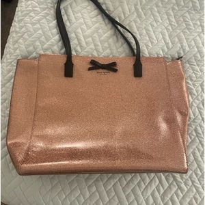 Pink glitter Kate Spade tote